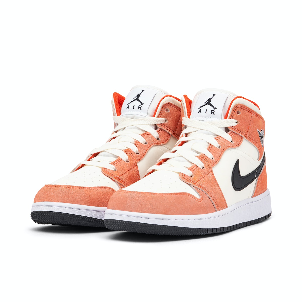 Air Jordan 1 Mid Orange Suede GS