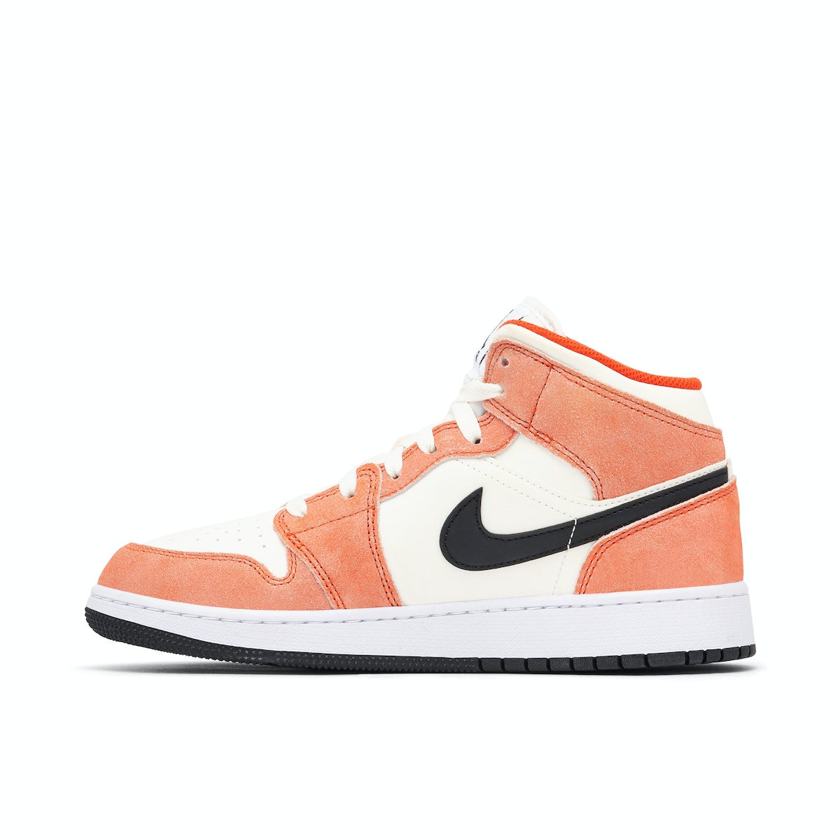 Air Jordan 1 Mid Orange Suede GS