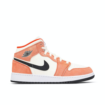 Air Jordan 1 Mid Orange Suede GS