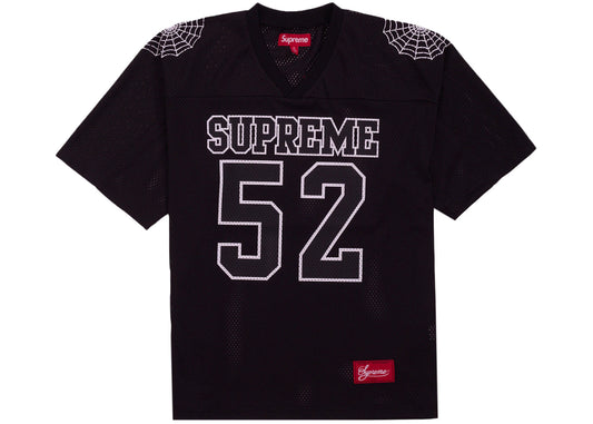 Supreme Spiderweb Football Jersey 'Black'