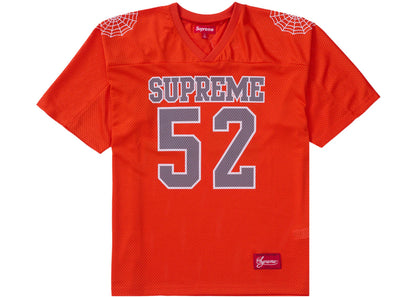 Supreme Spiderweb Football Jersey 'Orange'