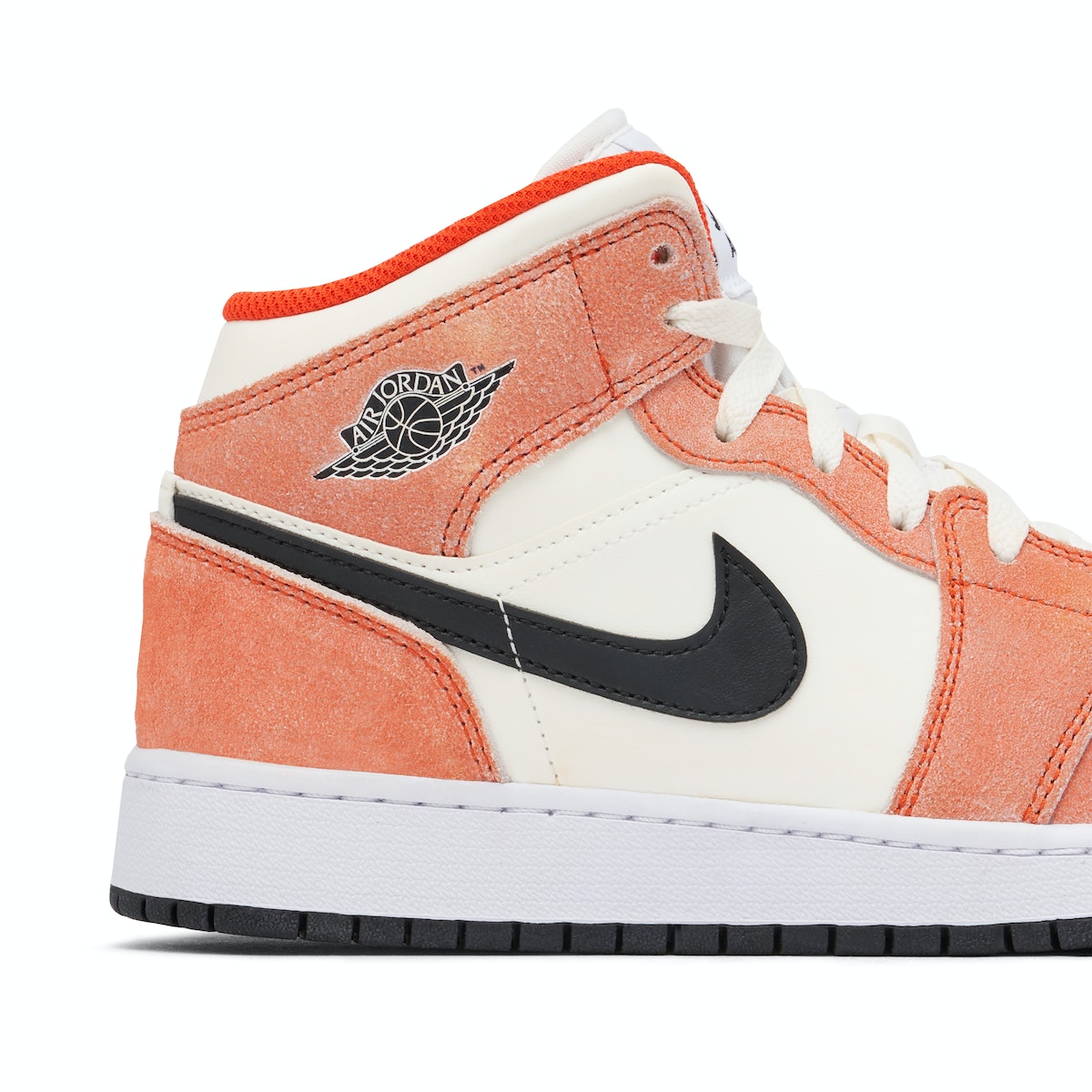 Air Jordan 1 Mid Orange Suede GS